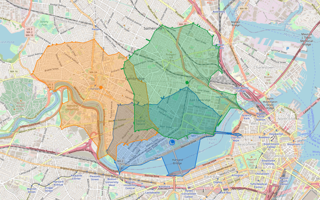 isochrone map